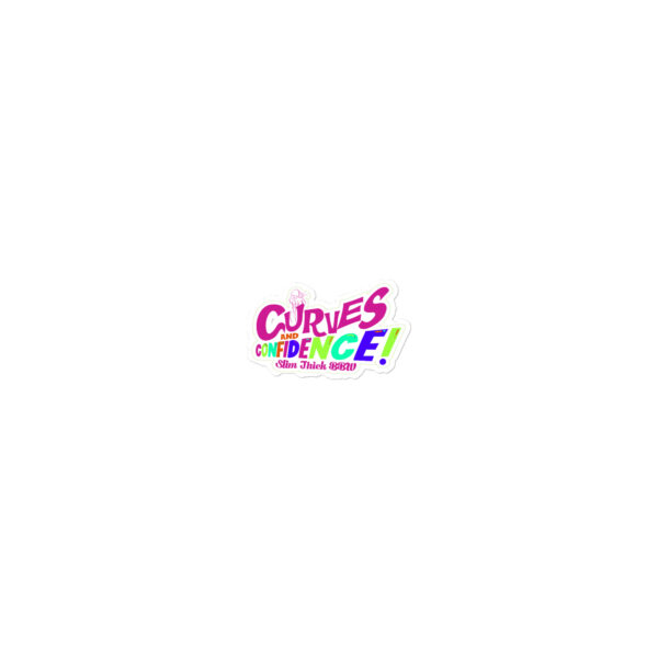 Curves & Confidence Bubble-free Stickers - Image 3