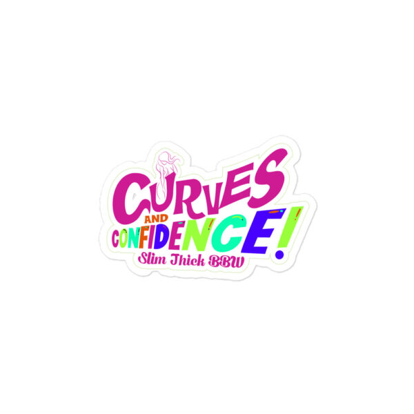 Curves & Confidence Bubble-free Stickers - Image 2