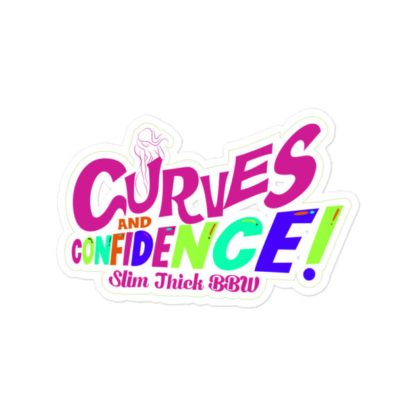 Curves & Confidence Bubble-free Stickers